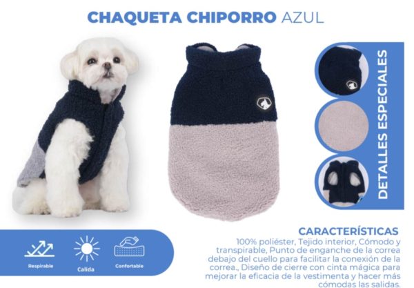 CHAQUETA CHIPORRO AZUL L - Imagen 2