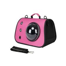 Bolso Portátil Mascotas con cúpula Fucsia