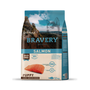 Bravery Salmón Puppy Large/Medium Breeds 12 Kg