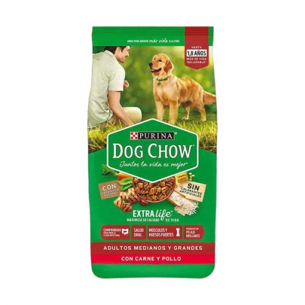 Dog chow adulto Carne Y Pollo 18 Kg