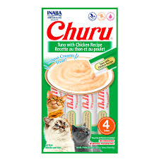 INABA Churu Gato Sabor Atún  y Pollo 4 Tubos