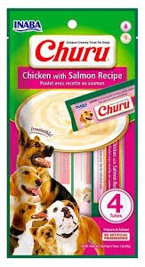 INABA Churu Perro Sabor Pollo y Salmón 4 Tubos