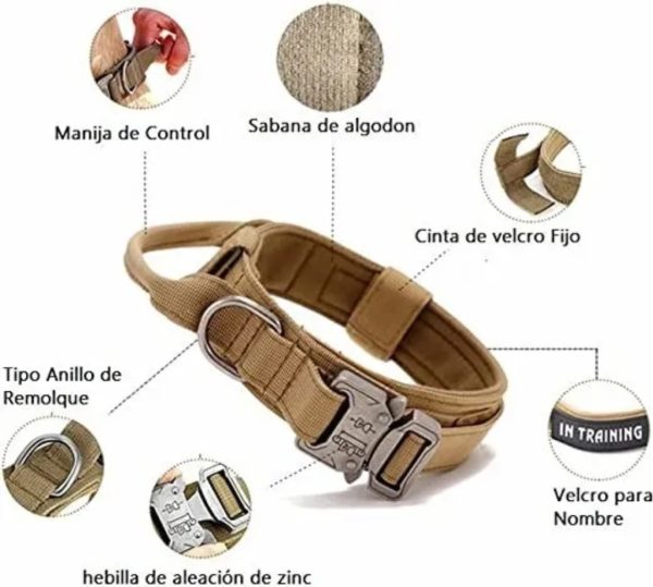 collar Táctico para perro Talla L - Imagen 3