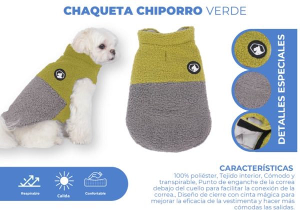 CHAQUETA CHIPORRO VERDE M - Imagen 2
