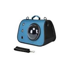 Bolso Portátil Mascotas con cúpula Azul