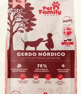 PetFamily Cerdo Nórdico – Alimento para Perros con Alergia al Pollo 15 kg