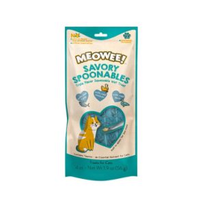 Meowee Savory Spoonables Triple sabor Atún, Pollo & Pato